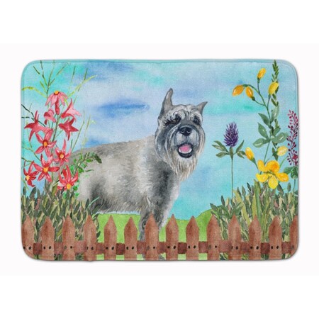 Carolines Treasures Schnauzer Spring Machine Washable Memory Foam Mat CK1224RUG